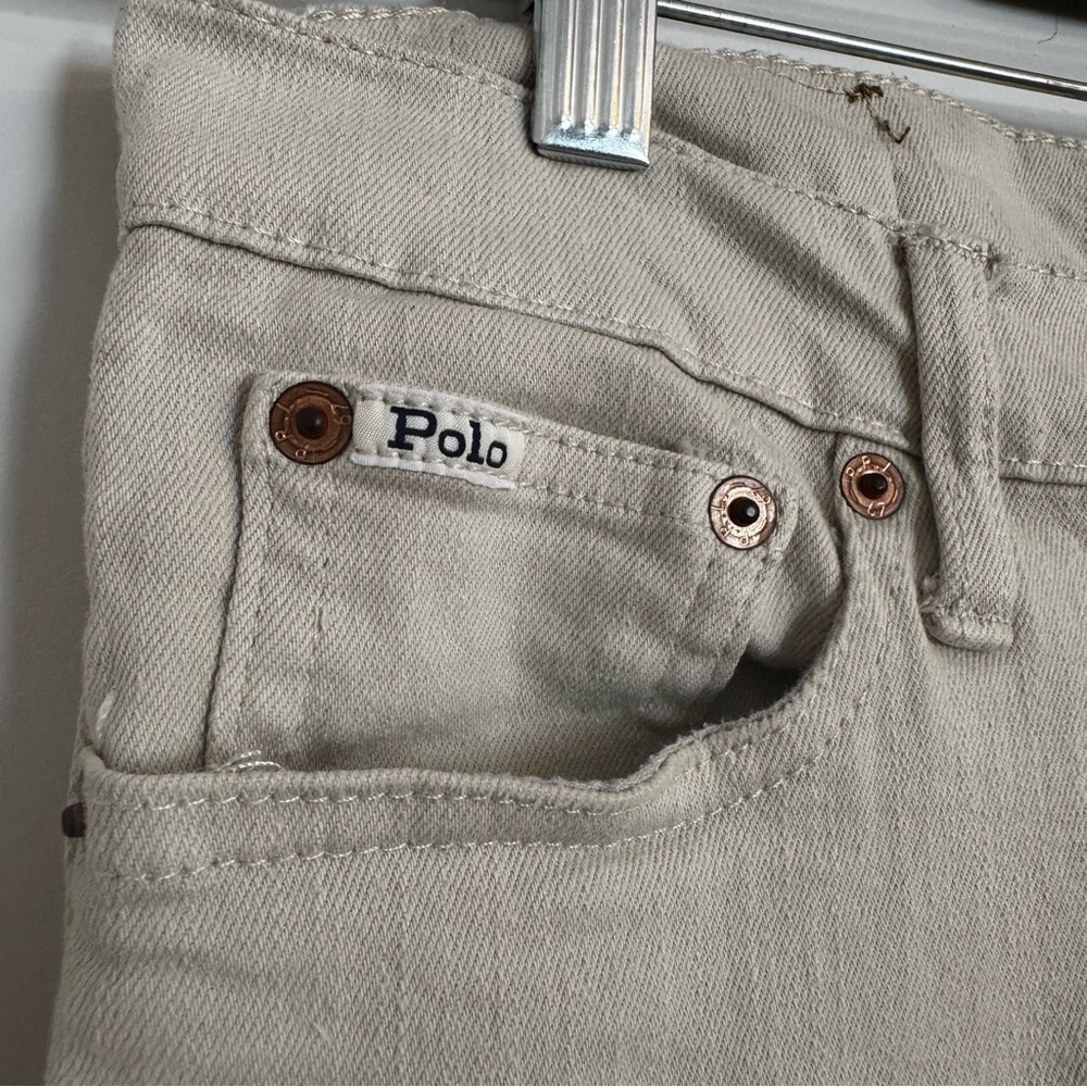 Polo Ralph Lauren Sullivan Slim Cream/Light Beige Denim Jeans - Picture 6 of 16